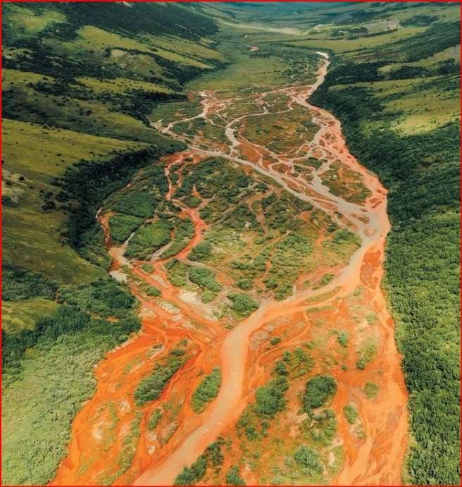 Discoloration plagues Alaska's pristine rivers: A consequence of rapid Arctic warming orange rivers