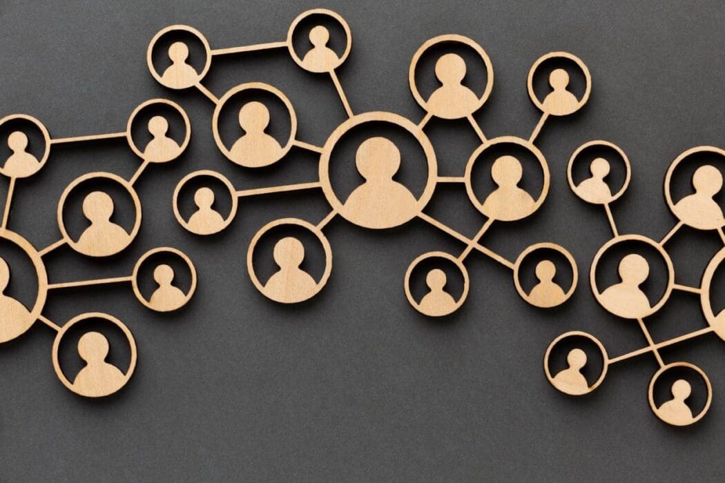 Abstract networking graphic (global climate action)