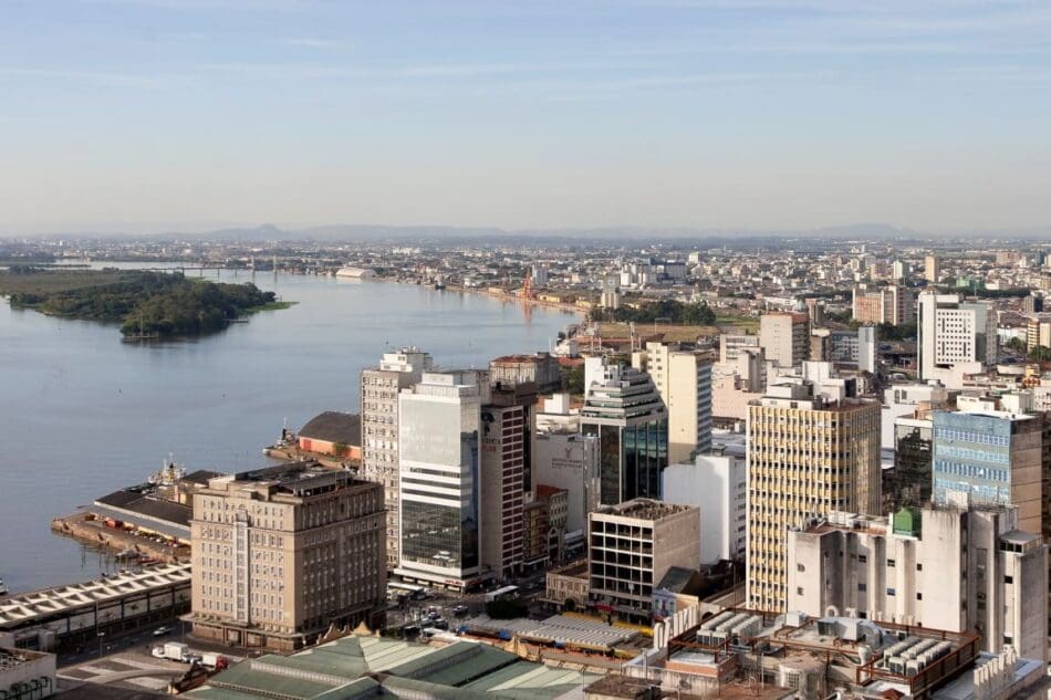 Aerial view: Porto Alegre, Brasil