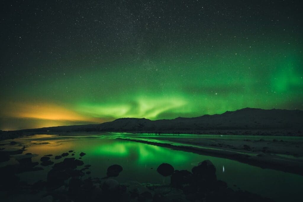 First 'extreme' solar storm in 20 years brings spectacular auroras aurora borealis night time res
