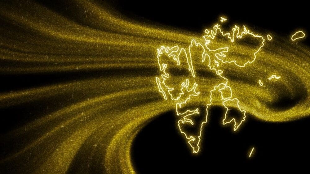 Image: Svalbard glitter map