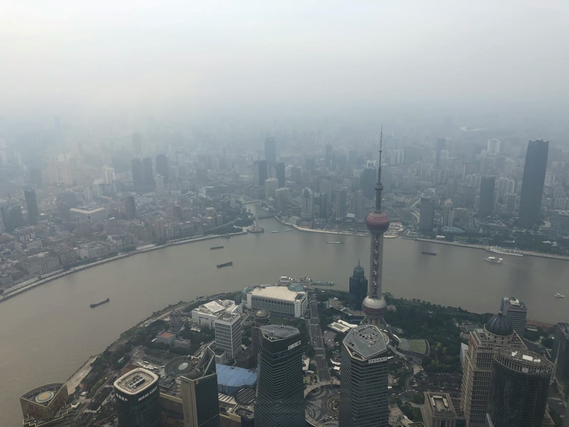 Image: Aerial View of City Buildings, Shanghai, China