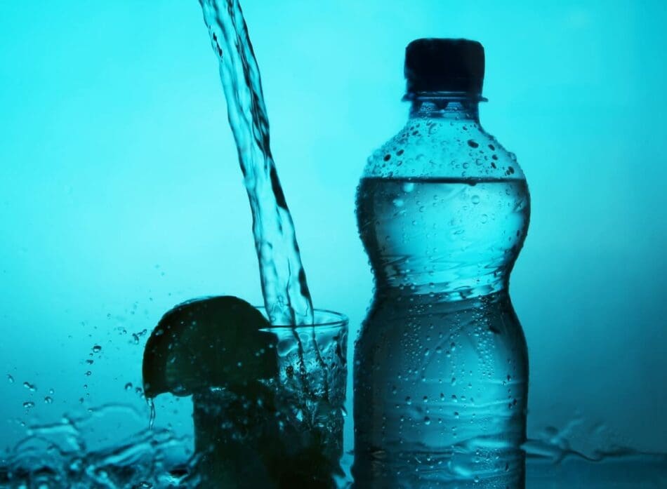 Image: bottle and glass