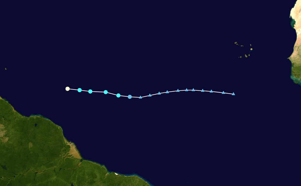 Hurricane Beryl, first of 2024 season, bears down on Caribbean Beryl 2024 path