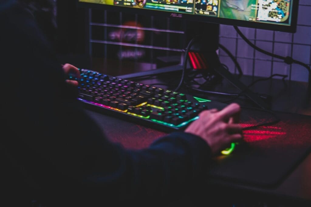 Video game designers battle to depict climate impacts Image: person using computer