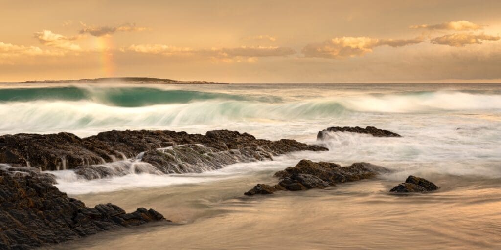 A mountainous mystery uncovered in SA’s pink sands beautiful view sunset scamander tasmania res