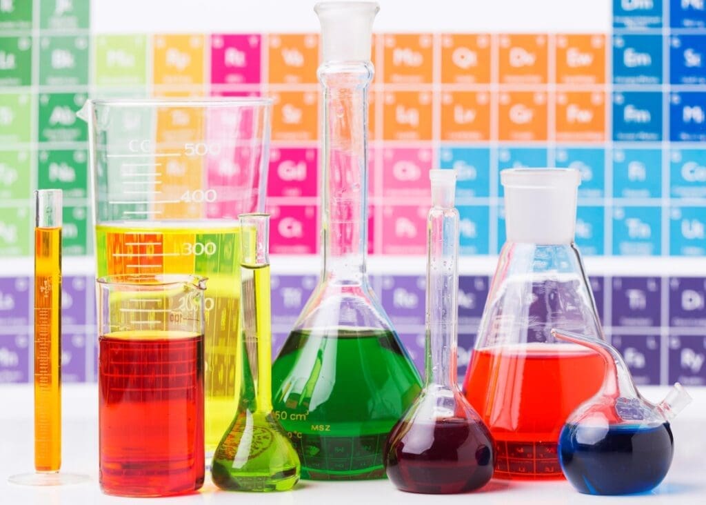 New method shows promise in battling "forever chemicals" front view science elements with chemicals assortment res