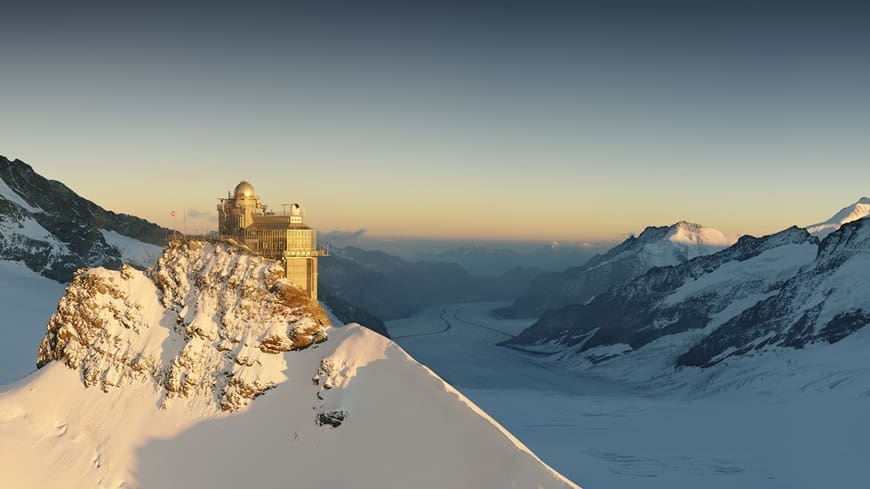 Image: The high-altitude Integrated Carbon Observation System (ICOS) Jungfraujoch station in Switzerland
