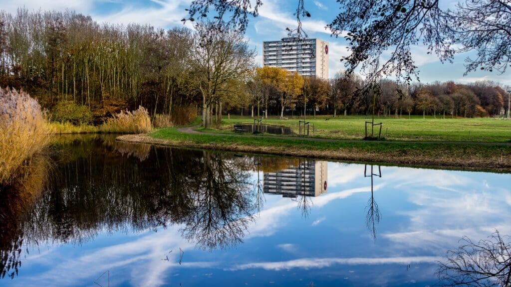 Tackling the Climate and Housing Crises: Promoting Compact Living in Europe autumn reflections madestein park hague res