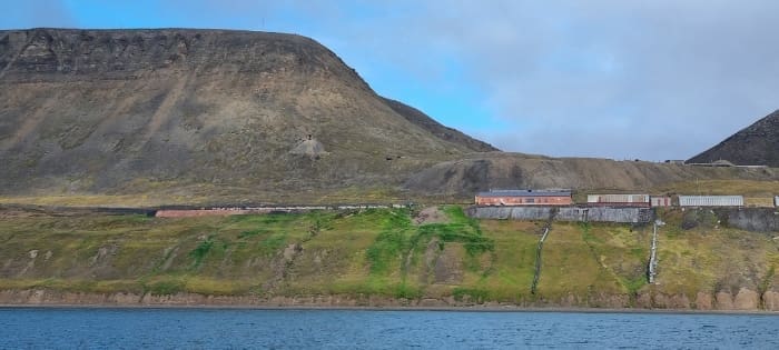 Image: Barentsburg is a Russian settlement on Svalbard that is a popular tourist destination. Non-native species come with human settlements (s. non-native plant species, climate)
