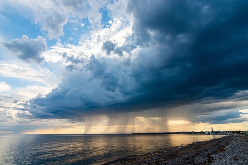 Rainfall patterns have become more erratic over the past century: Solid evidence of human impact beautiful cloudscape sea res