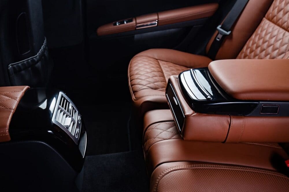 Image: luxury car interior