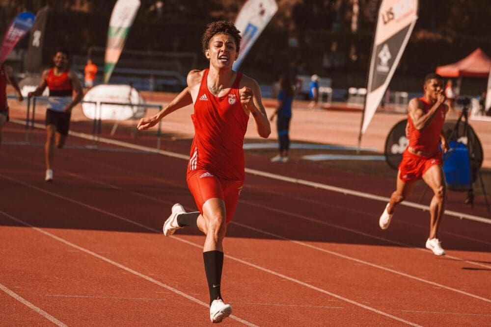 Image: athletes in a running competition