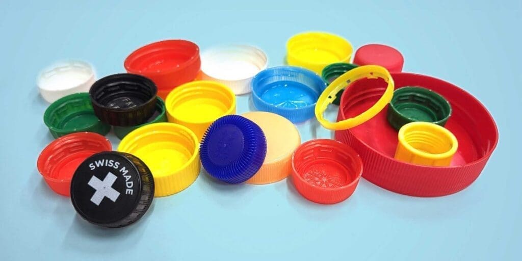 Advancements in chemical plastics recycling pave the way for high-quality sustainable products Image: drink bottle caps