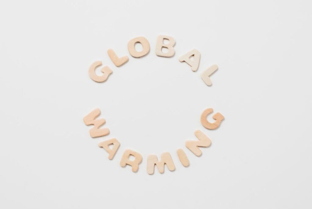 Image: global warming inscription