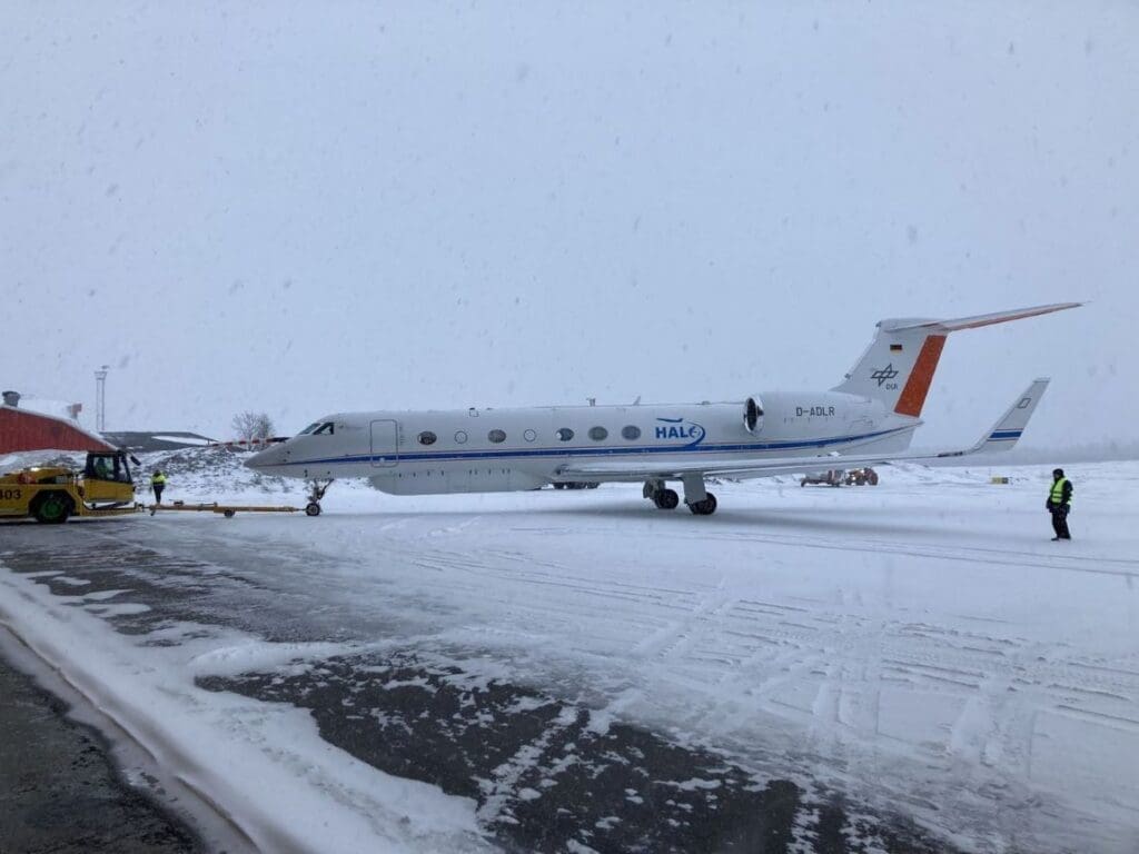 The HALO aircraft in the Arctic