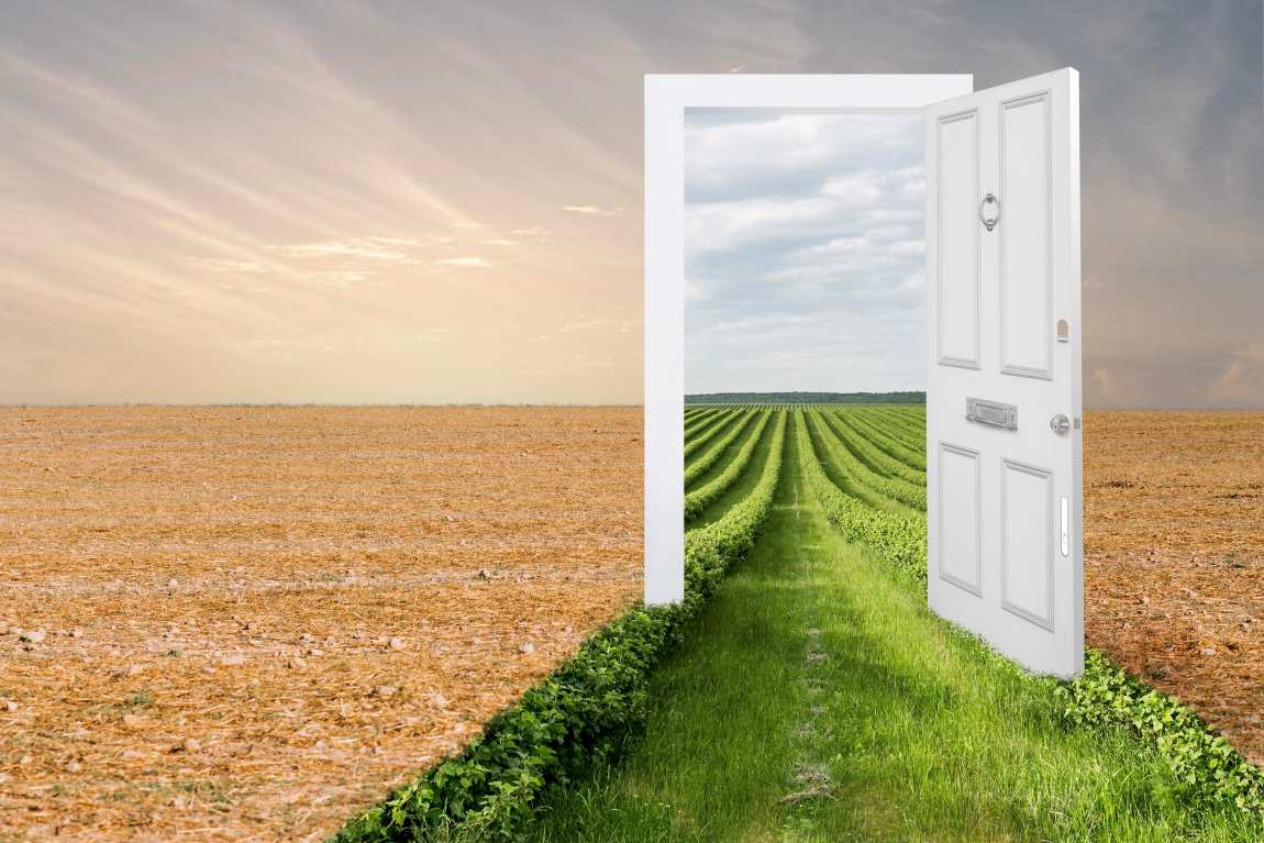 Image: door to new world composition