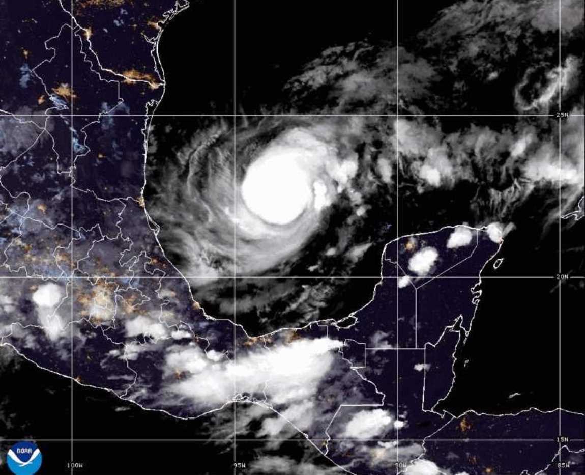 Satellite Image: Hurricane Milton churns over the Gulf of Mexico on October 7, 2024