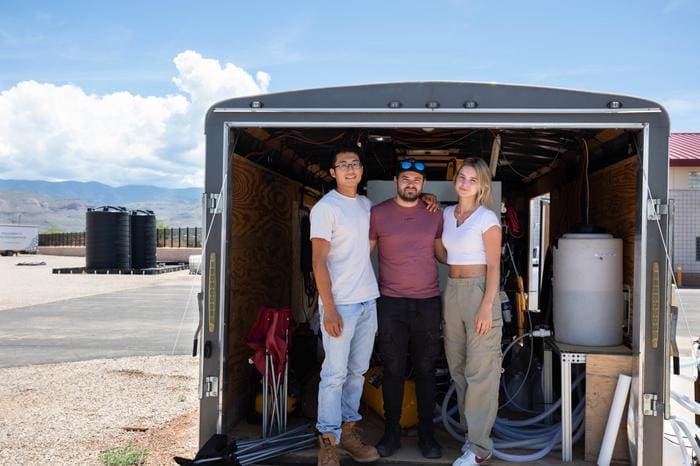 Solar-powered desalination system that operates without batteries SolarWater 02 Press