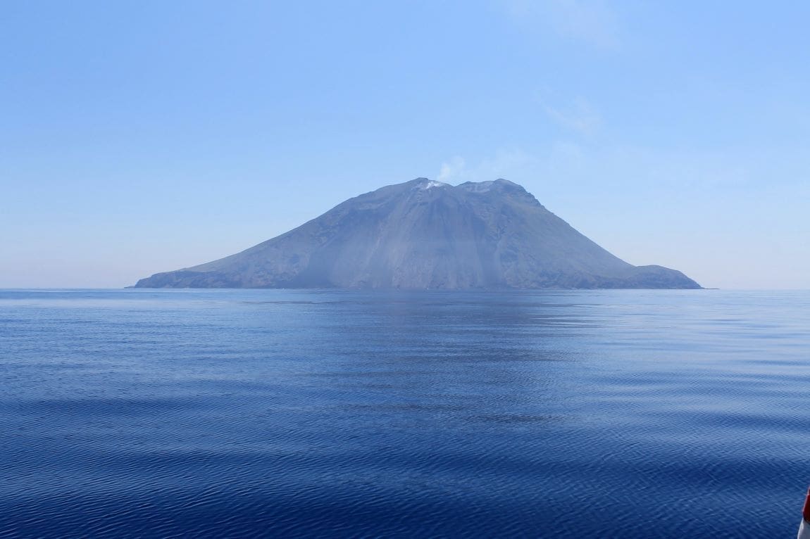 Image: View of the Stromboli in the Tyrrhenian Sea