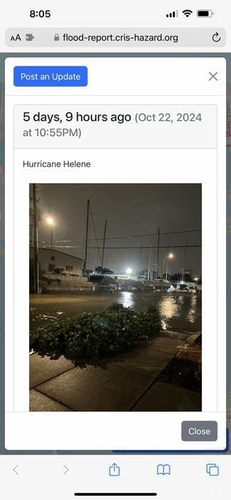 A new app tracked coastal flooding during hurricanes Helene and Milton helenecris4 USF