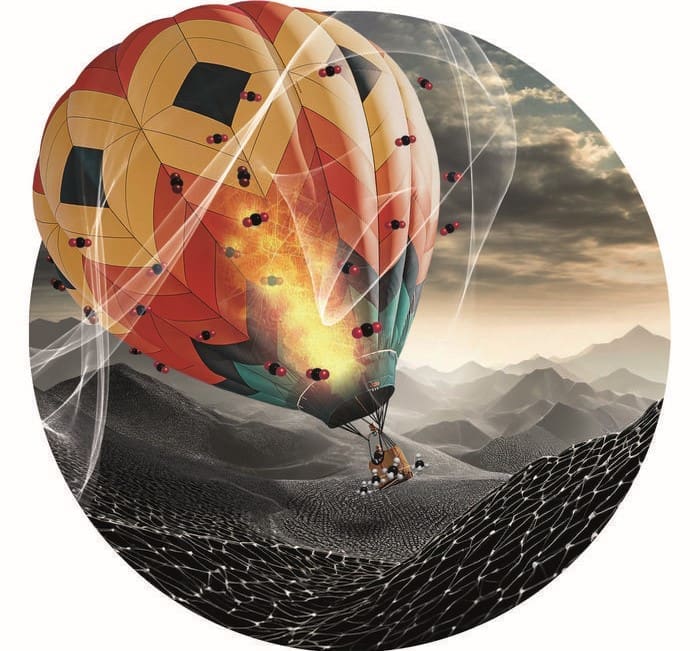 The image, published on the front cover of the prestigious scientific journal Angewandte Chemie