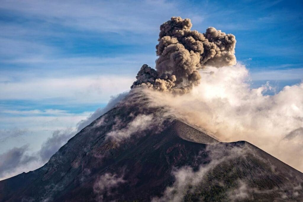 Image: Smoke over Volcano after Eruption