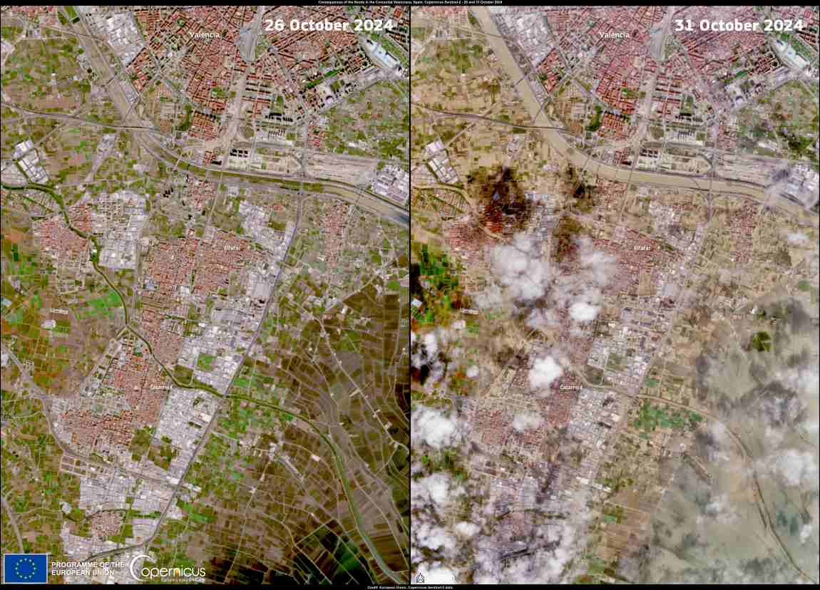 Satellite Images: Floods in Spain