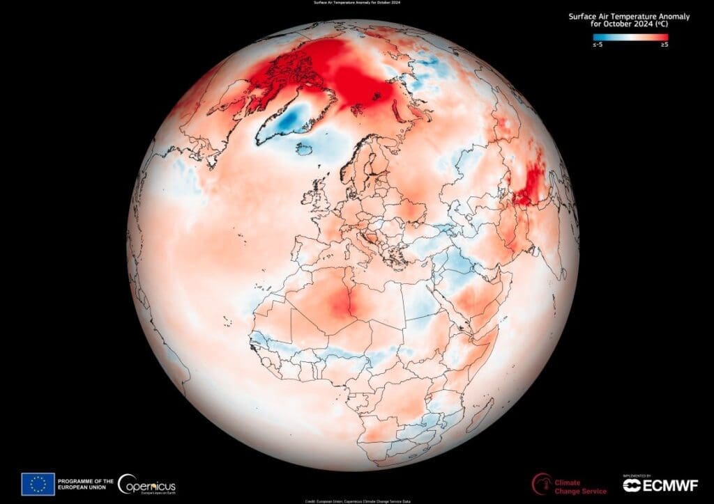 Air Temperature Anomaly October 2024 res