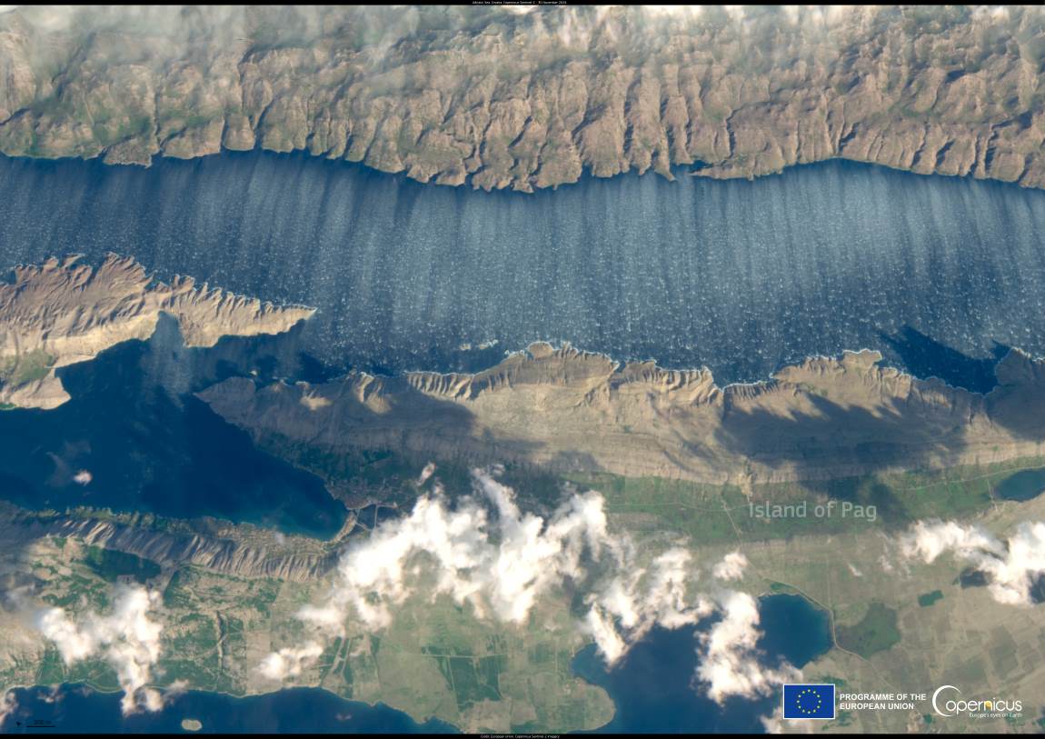 Image of the day: Bora wind patterns captured over the Adriatic Sea