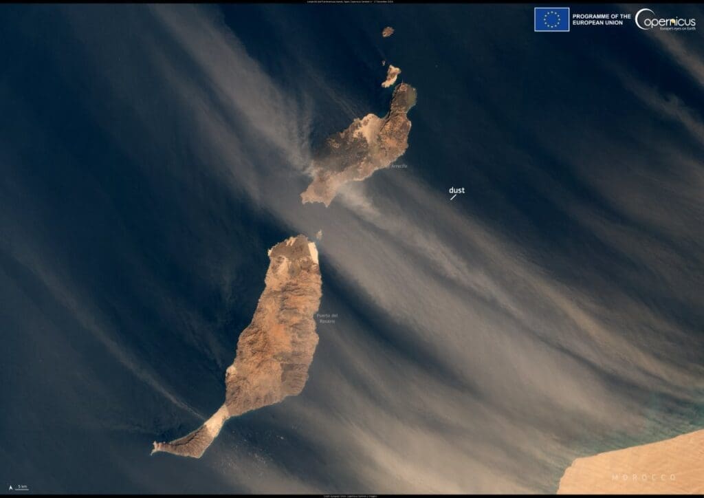 Satellite Image of Canary Islands