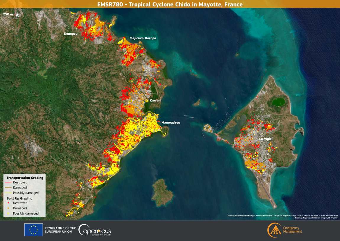 Image of the day: Cyclone Chido’s trail of destruction in Mayotte