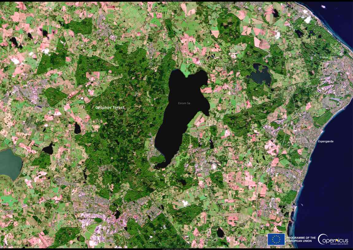 Satellite image: Denmark