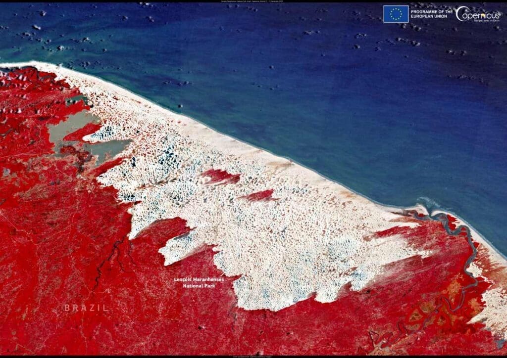 Satellite Image: Lençóis Maranhenses National Park, Brazil