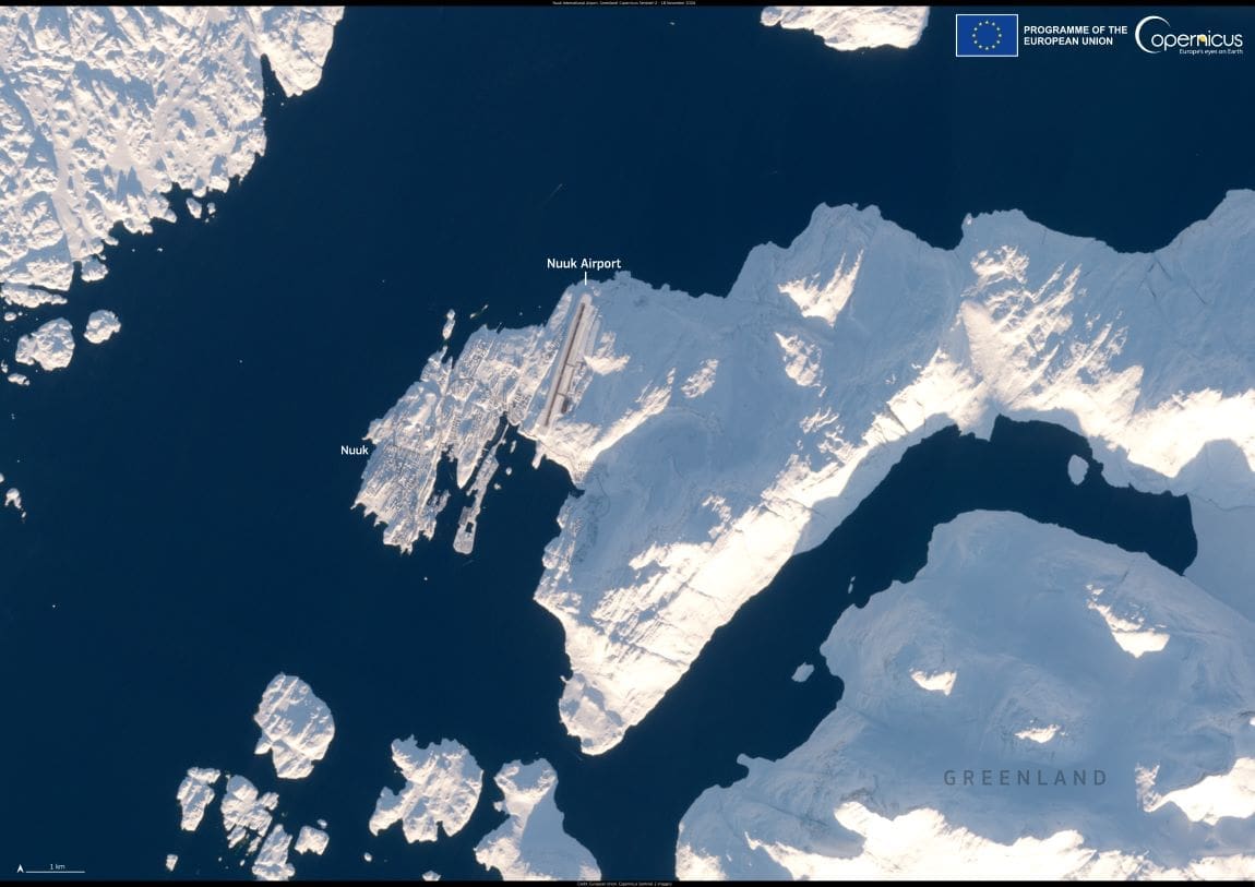 Satellite image: Greenland