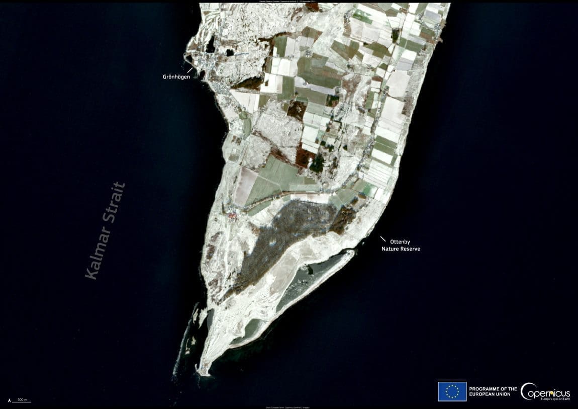 Satellite image: Ottenby Nature Reserve, Sweden