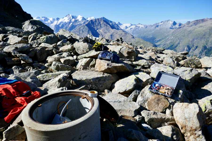 Permafrost borehole on the Schafberg near Pontresina