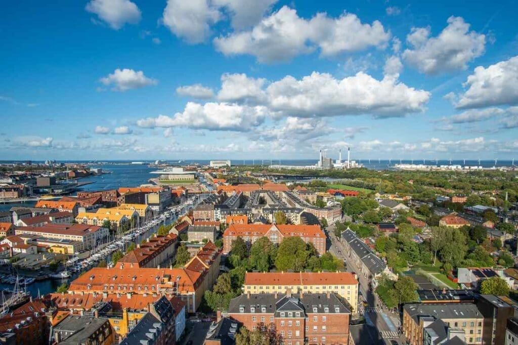 Denmark paves the way for ambitious zero-emission zones Image: Denmark city, aerial view