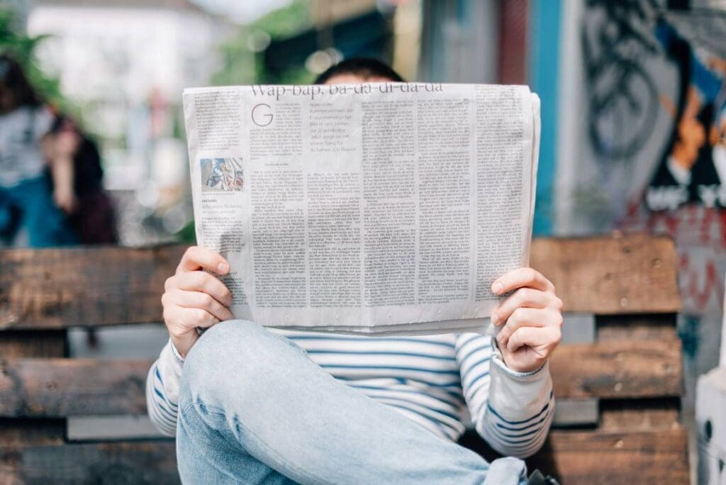Mistrust and credulity fuel belief in fake news and conspiracies Image: A man reading a newspaper