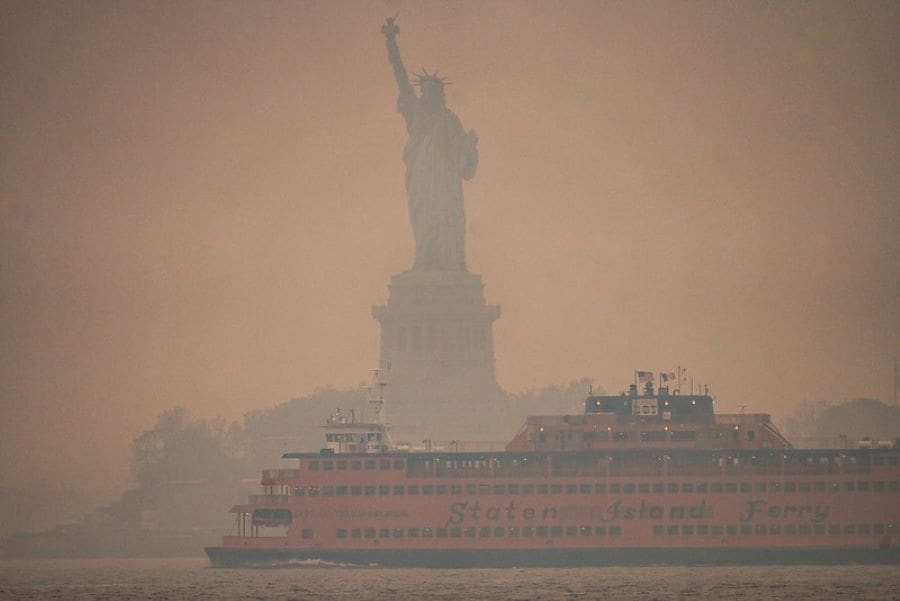 Wildfire Smoke New York (s. climate, science)