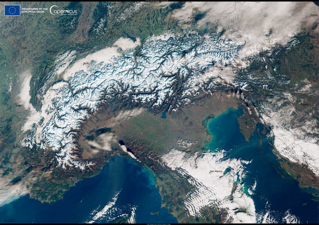 Image of the day: Snow blankets Alps, matching historical averages