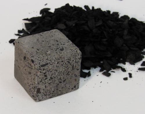 Concrete made with biochar (heat-treated biomass)