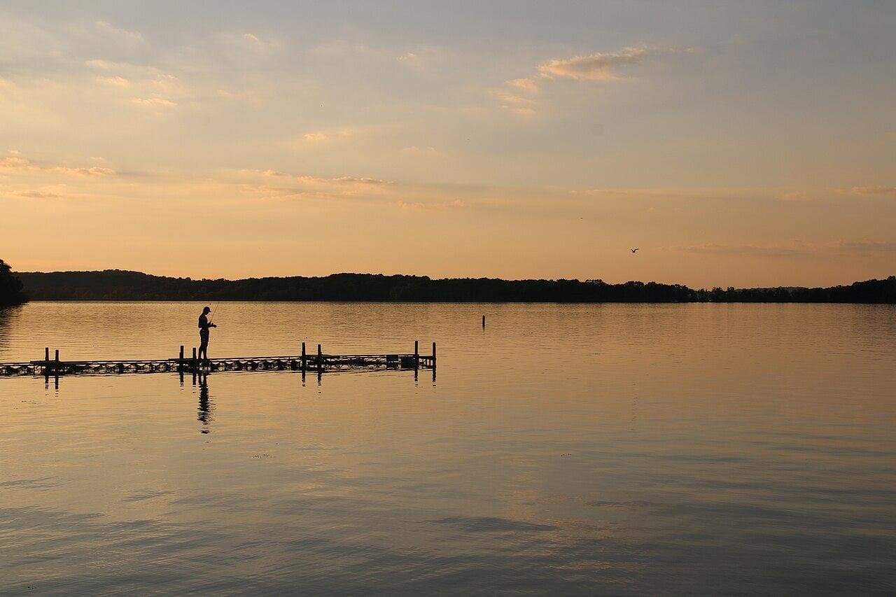 Lake Mendota at sunset