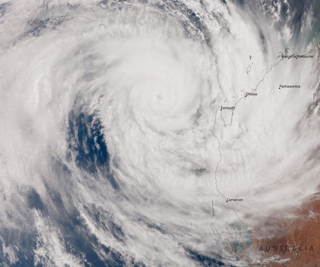 Image of the day: Tropical Cyclone Sean Tropical Cyclone Sean, Western Australia - 20 January 2025
