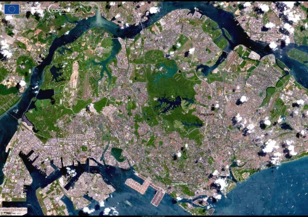 Image of the day: Singapore’s healing gardens 1 Satellite imagery: Singapore therapeutic hardens