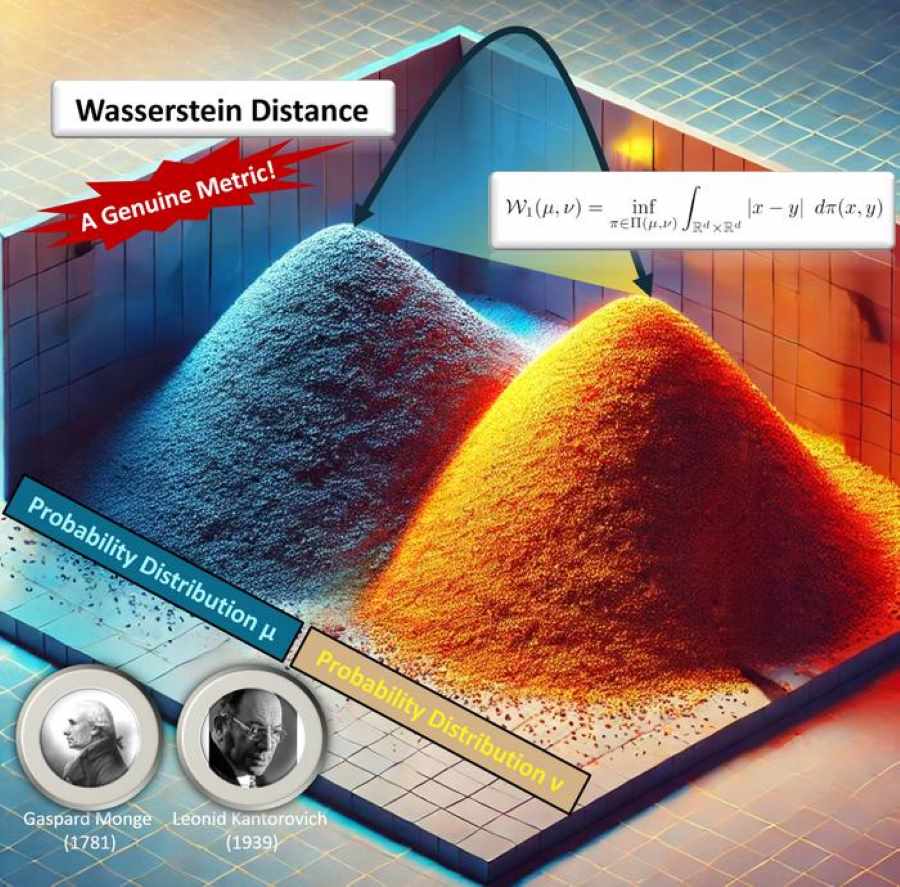 Mathematics graphic - Wasserstein distance