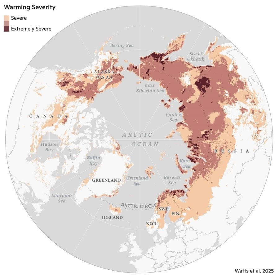 Arctic hotspots reveal vulnerable ecosystems in Siberia, Alaska, and Canada