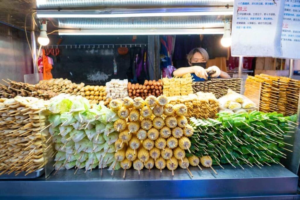 Abundance of vegetables on table (food system)