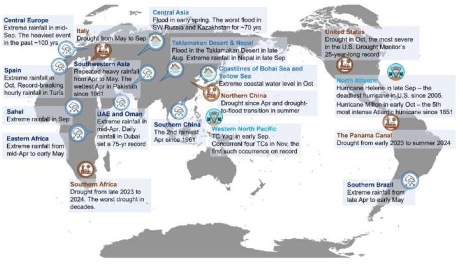 Graphic: Extreme climate and weather events