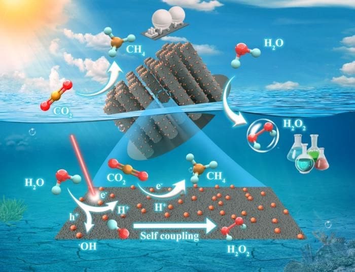 Illustration: Structural and Functional Overview of Zn-GaN Catalyst